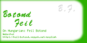 botond feil business card